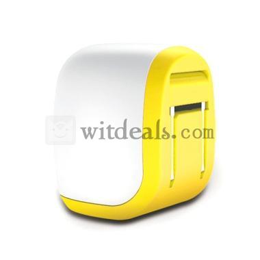 【送料無料】iPad ミニ用USB充電器／iPad mini 用USB-ACアダプタ　ホワイトイエロー